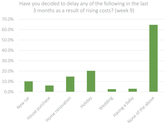 Have you decided to delay any of the following